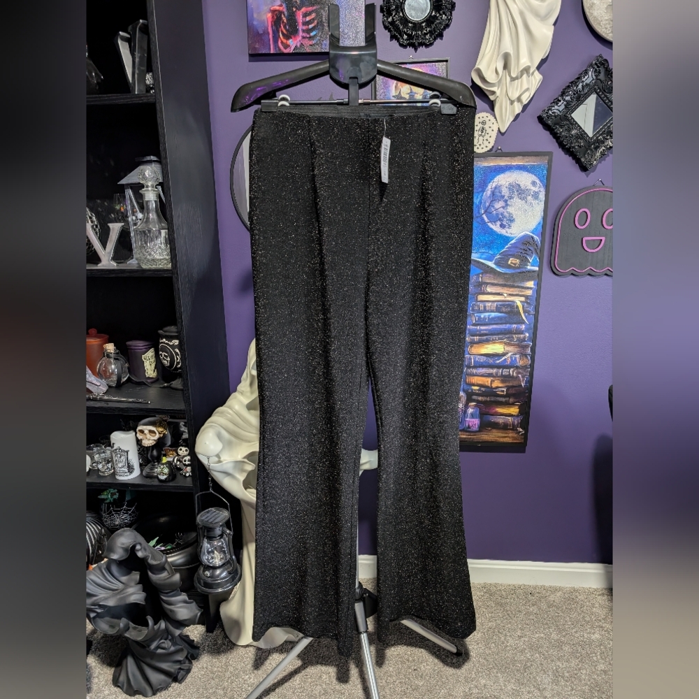Torrid Sparkling Black Flare Leggings